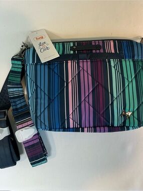 lug Flare Multistripe Quilted Stripe Crossbody Purse Bag NWT